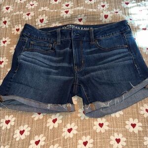 American Eagle Outfitters Dark Blue Jean Shorts